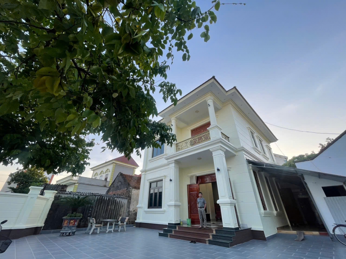 Ngôi nhà gia đình ông Trần Văn Ơn ở thôn Hương La, xã Lương Tài, tỉnh Bắc Ninh mới xây dựng xong đợt đầu năm 2025