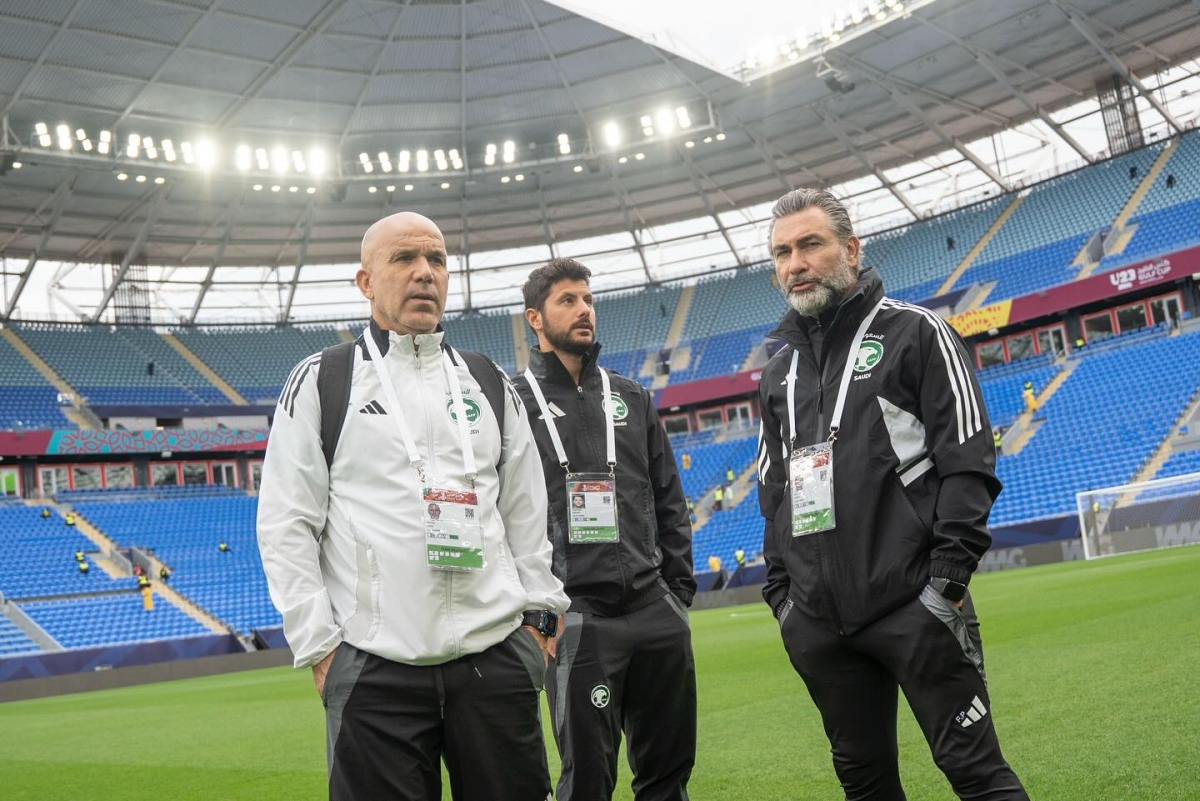 HLV Luigi Di Biagio của U23 Saudi Arabia. (Ảnh: AGCFF). 