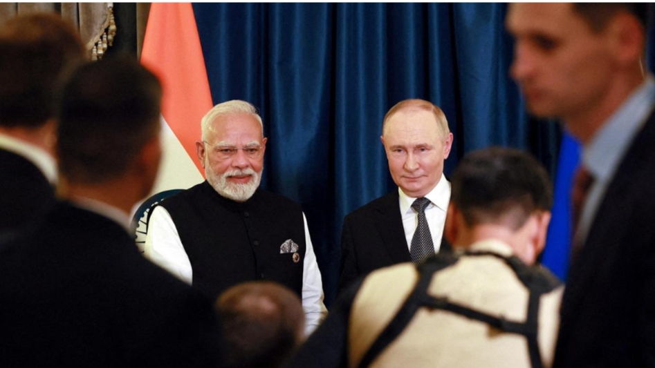 Tổng thống Nga Vladimir Putin và Thủ tướng Narendra Modi tại cuộc gặp bên lề hội nghị thượng đỉnh Tổ chức Hợp tác Thượng Hải (SCO) tại Thiên Tân, Trung Quốc, vào ngày 1 tháng 9 năm 2025. | Nguồn ảnh: Reuters
