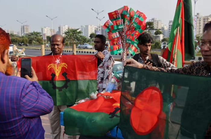 Người dân ủng hộ Đảng Quốc gia Bangladesh (BNP). (Ảnh: Reuters)
