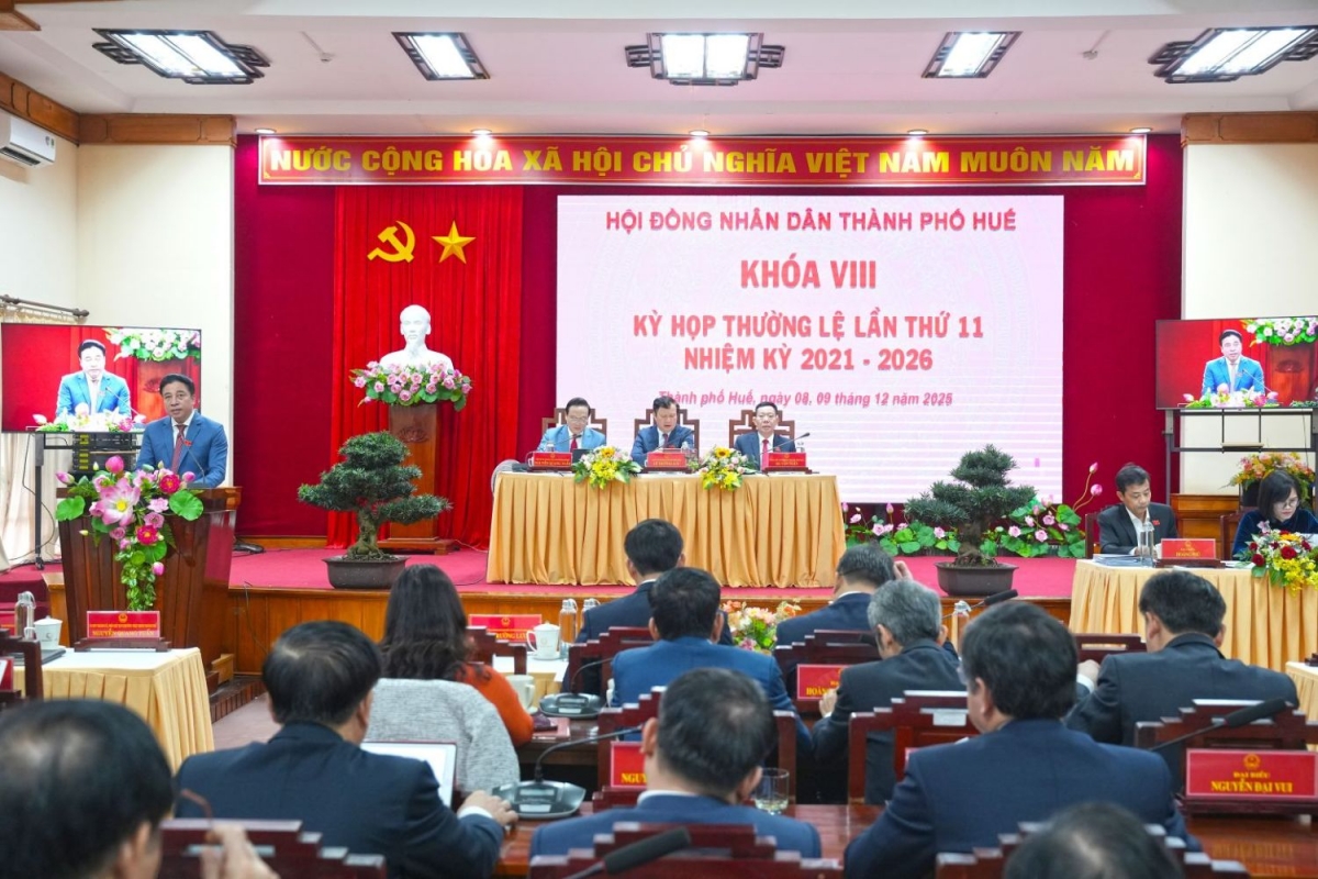 Quang cảnh kỳ họp HĐND thành phố Huế