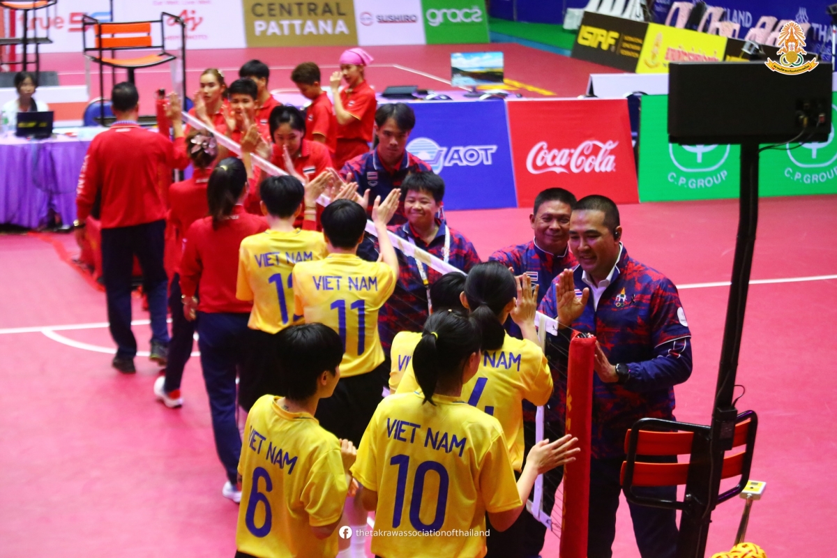 Cầu mây sẽ có hai nội dung tranh huy chương trong ngày bế mạc SEA Games 33.
(Ảnh: Liên đoàn cầu mây Thái Lan). 
