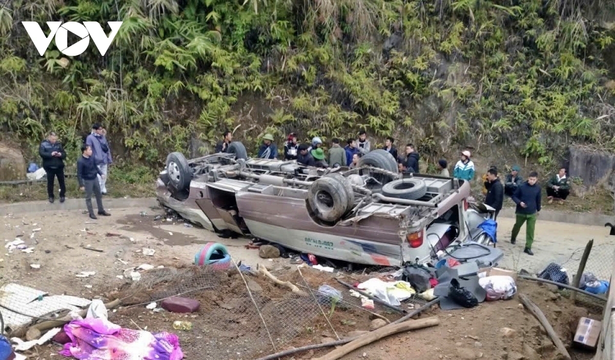 Hiện trường vụ tai nạn.