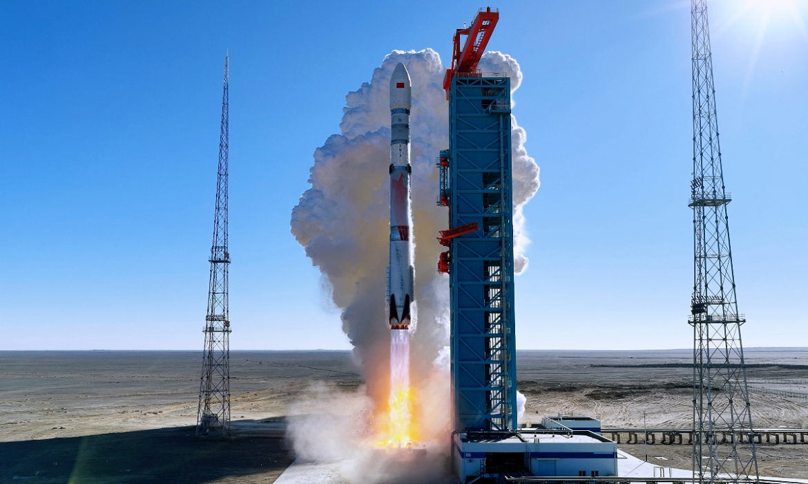 Tên lửa ZQ-3 Y1 cất cánh trong chuyến bay đầu tiên vào buổi trưa ngày 3/12/2025. Ảnh: LandSpace