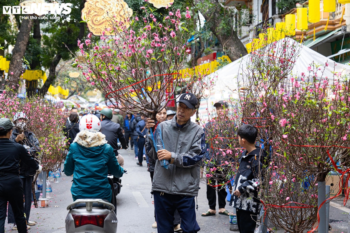 Người dân nô nức mua sắm, chờ đón Tết Nguyên đán. (Ảnh: Minh Đức)
