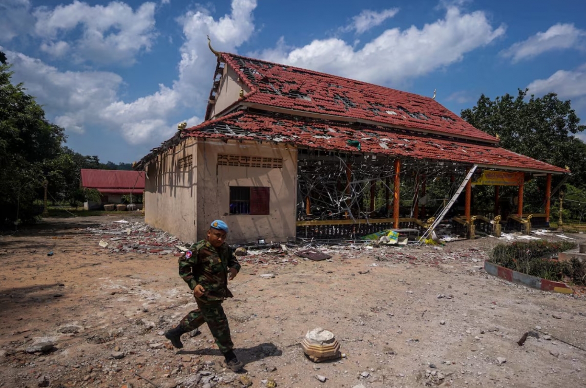 Khu vực biên giới Thái Lan-Campuchia. Ảnh: Reuters