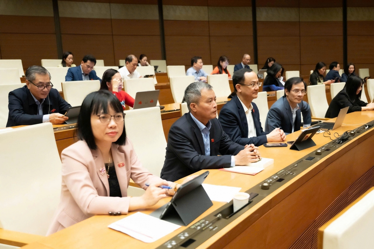 Đại biểu Quốc hội tại phiên họp tại hội trường sáng 11/12/2025 (Ảnh: Quốc hội)