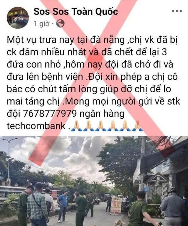 Thông tin kêu gọi từ thiện trên mạng xã hội là không đúng sự thật