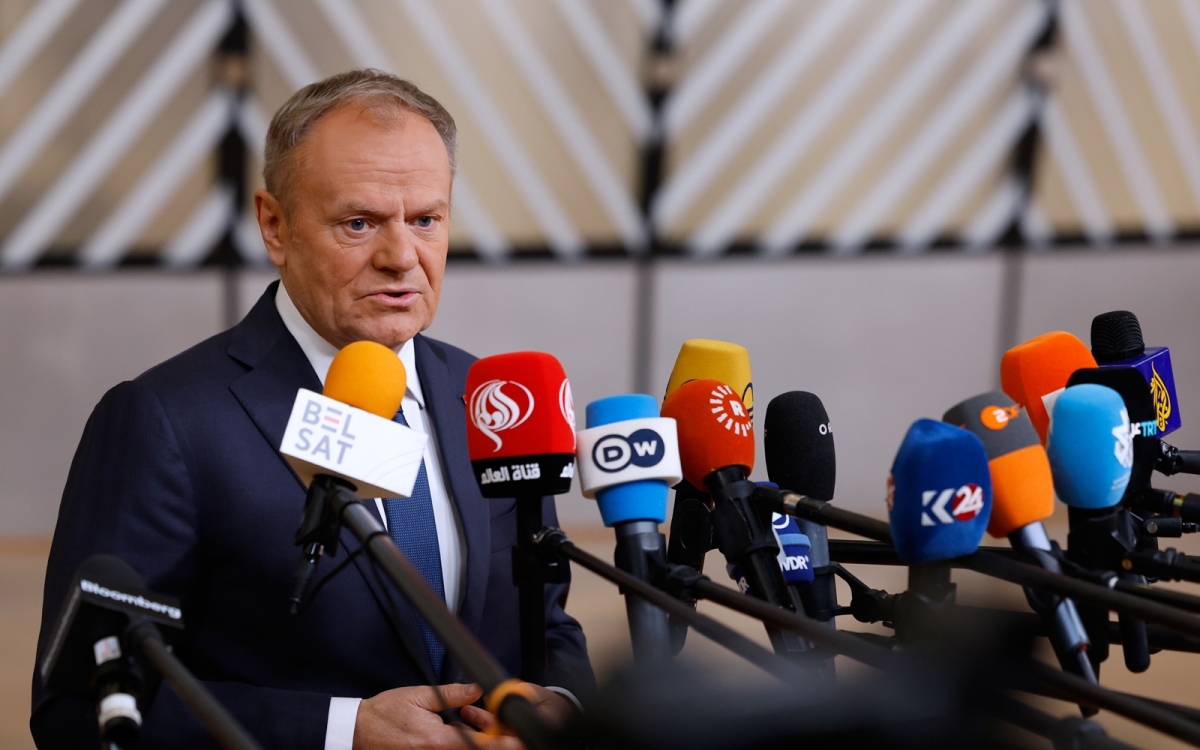 Thủ tướng Tusk. Ảnh: AP.