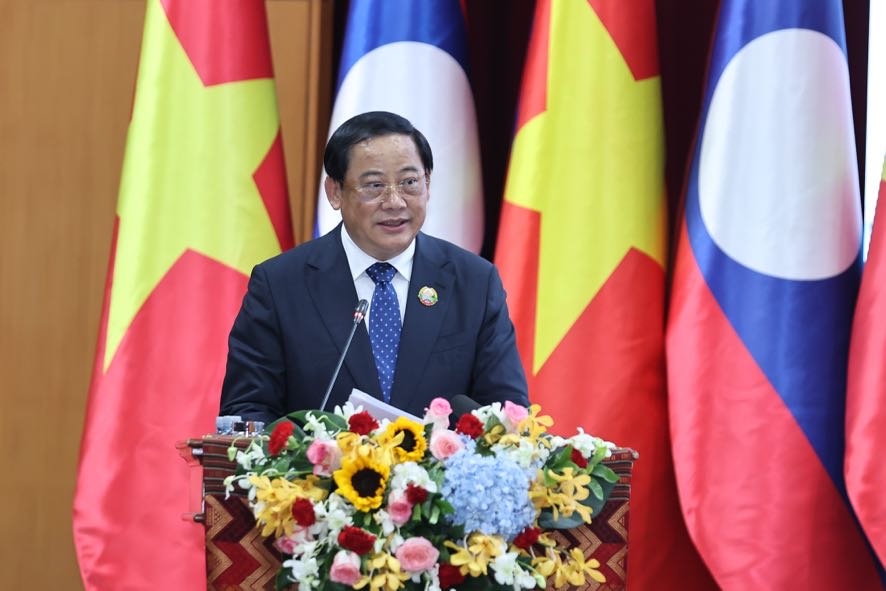 Thủ tướng Lào Sonexay Siphandone cho biết phía Lào luôn hoan nghênh, tạo điều kiện thuận lợi cho các nhà đầu tư Việt Nam trong các lĩnh vực tiềm năng như điện lực, hạ tầng giao thông, nông nghiệp công nghệ cao (Ảnh: VGP/Nhật Bắc)
