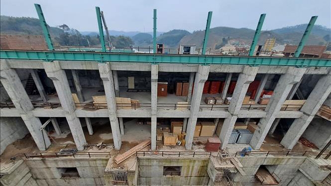 Dự án thủy điện Sông Lô 5. Ảnh: TTXVN.