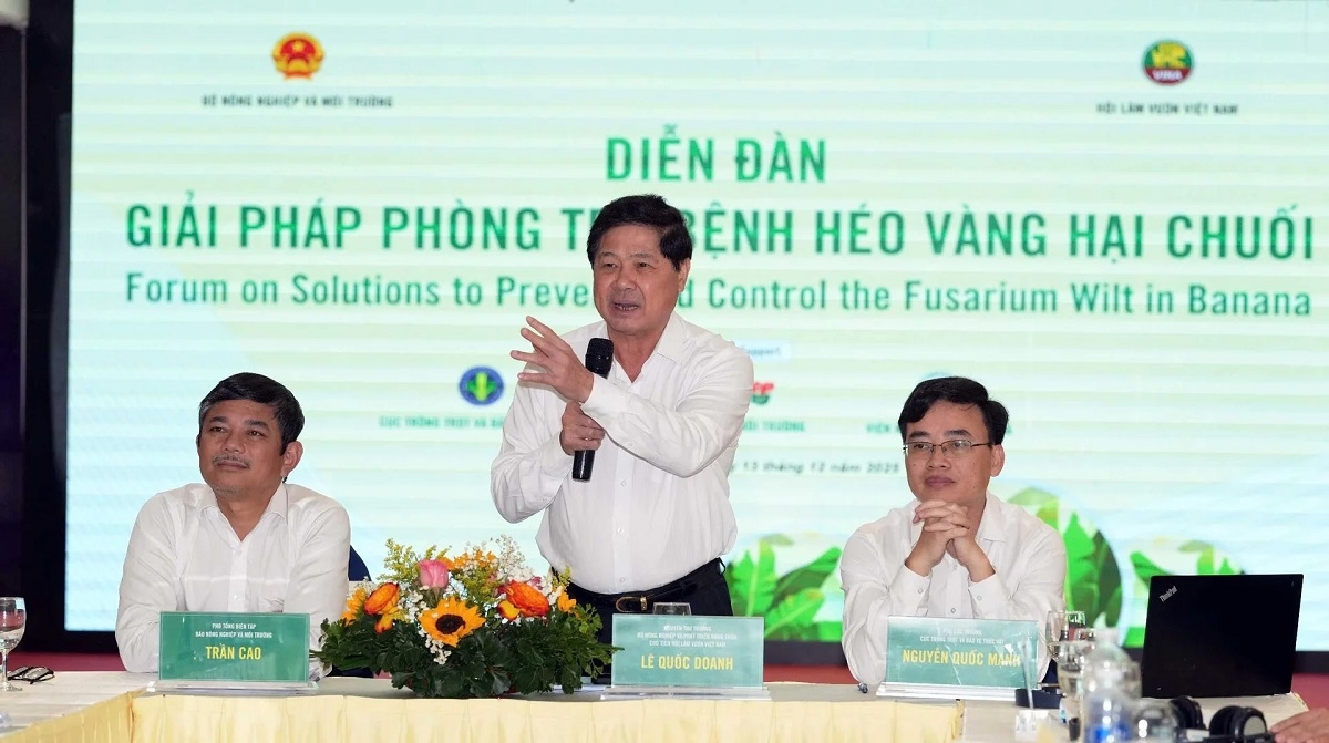 Ông Lê Quốc Doanh, nguyên Thứ trưởng Bộ NN-PTNT, Chủ tịch Hội Làm vườn Việt Nam