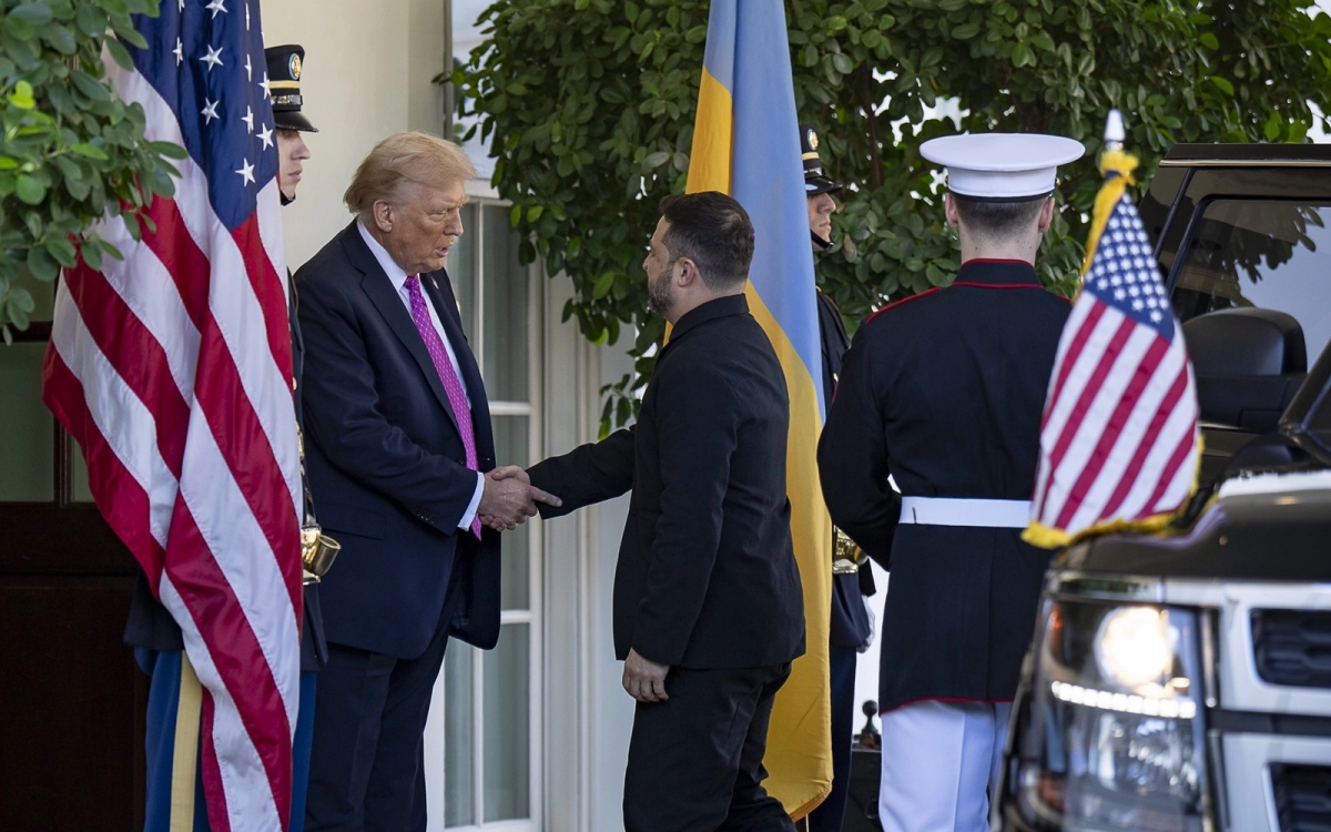 Hai tổng thống Donald Trump của Mỹ và Volodymyr Zelensky của Ukraine trong một cuộc gặp gỡ tại Nhà Trắng hồi tháng 10/2025. Ảnh: Nhà Trắng.