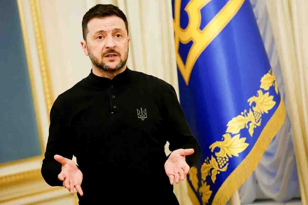 Tổng thống Ukraine Volodymyr Zelensky - Ảnh: REUTERS