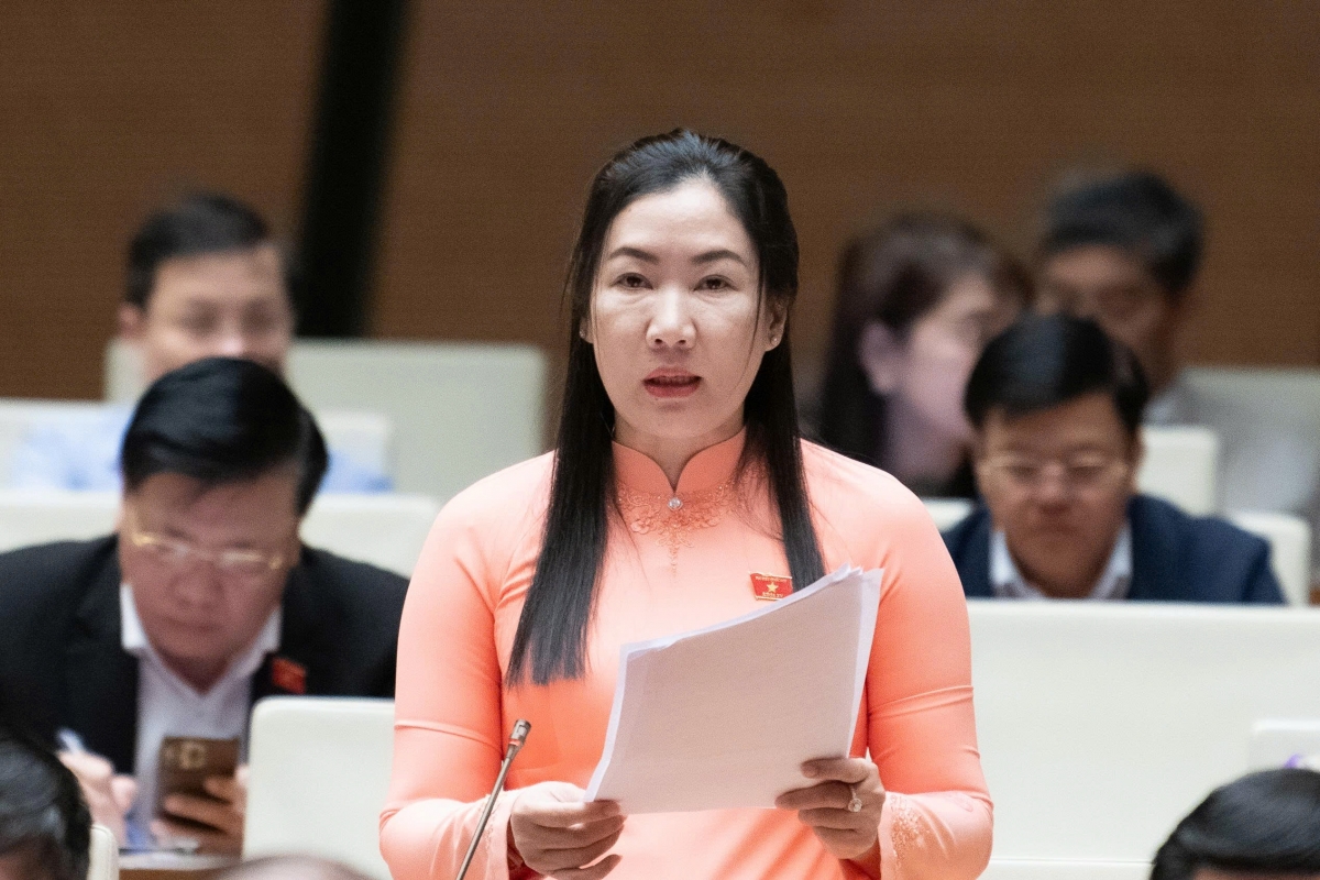 ĐBQH Trần Thị Thu Phước, đoàn Quảng Ngãi (Ảnh: Quốc hội)