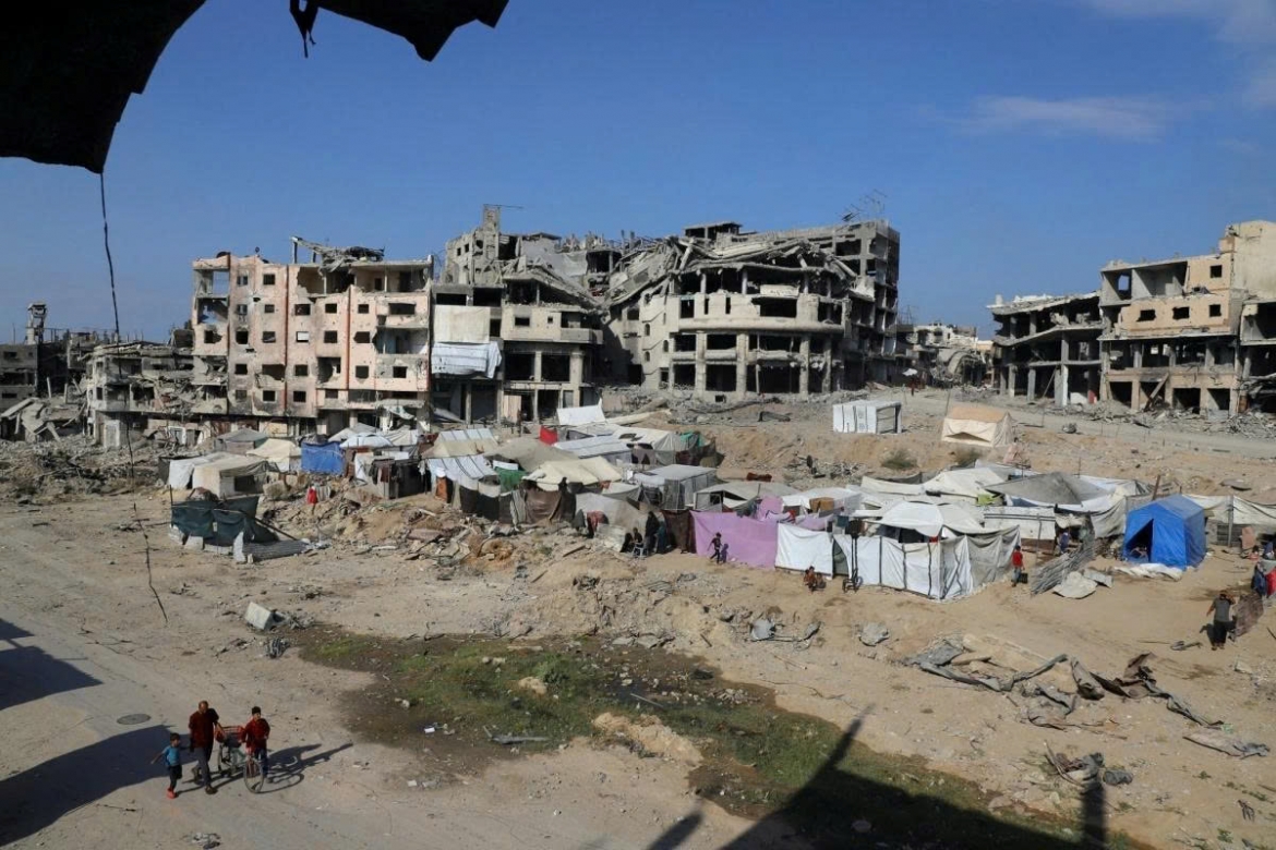 Khung cảnh một góc thành phố Gaza hôm 19/10 (Nguồn: Reuters)