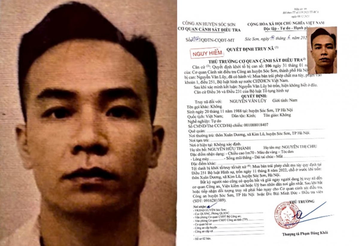 Quyết định truy nã đối tượng Nguyễn Văn Lũy