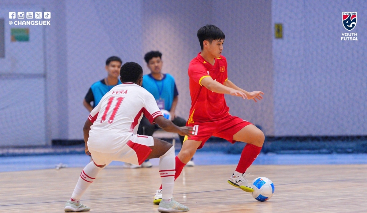 Hình ảnh U19 Futsal Việt Nam thua Indonesia 3-7. (Nguồn: FAT). 