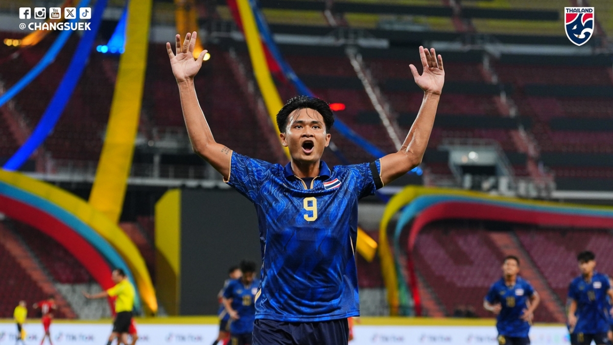 U22 Thái Lan giành chiến thắng để vào bán kết (Ảnh: Changsuek)