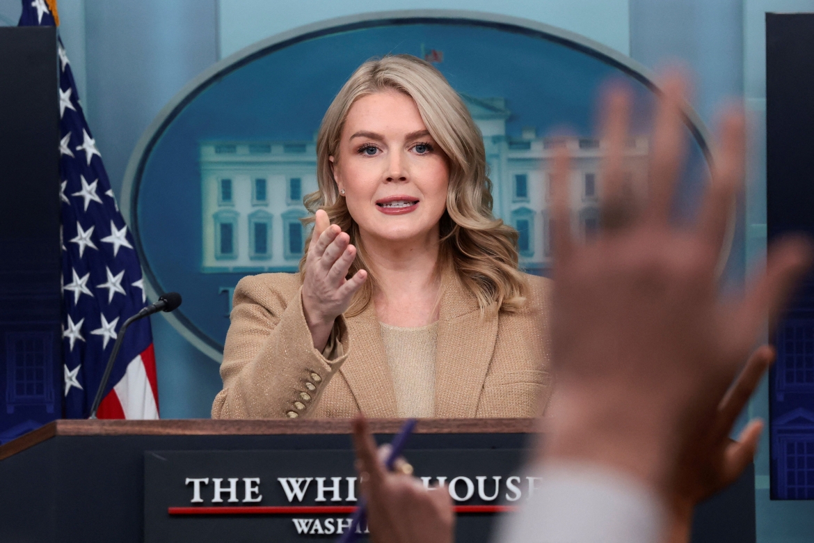 Thư ký báo chí Nhà Trắng Karoline Leavitt. (Ảnh: Reuters)