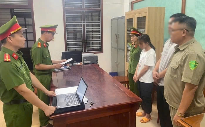 Bị cáo Nguyễn Ngọc Uyên L. thời điểm bị tạm giữ hình sự