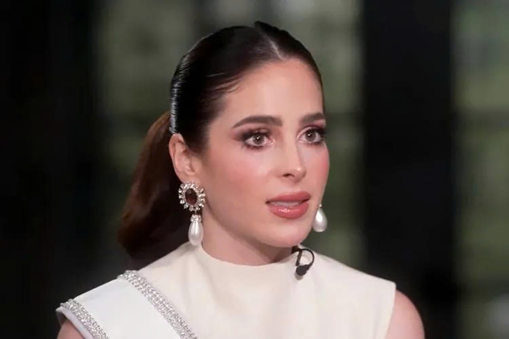 Fátima Bosch trong cuộc phỏng vấn cùng người dẫn chương trình Nightline JuJu Chang được phát sóng trên Good Morning America (Ảnh: GMA)