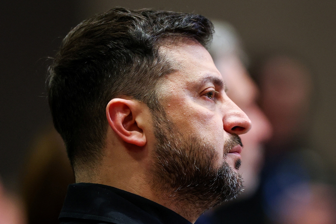 Tổng thống Ukraine Volodymyr Zelensky dự phiên họp của Hội đồng đối ngoại EU ở La Hay, Hà Lan, ngày 16/12/2025. Ảnh: Reuters