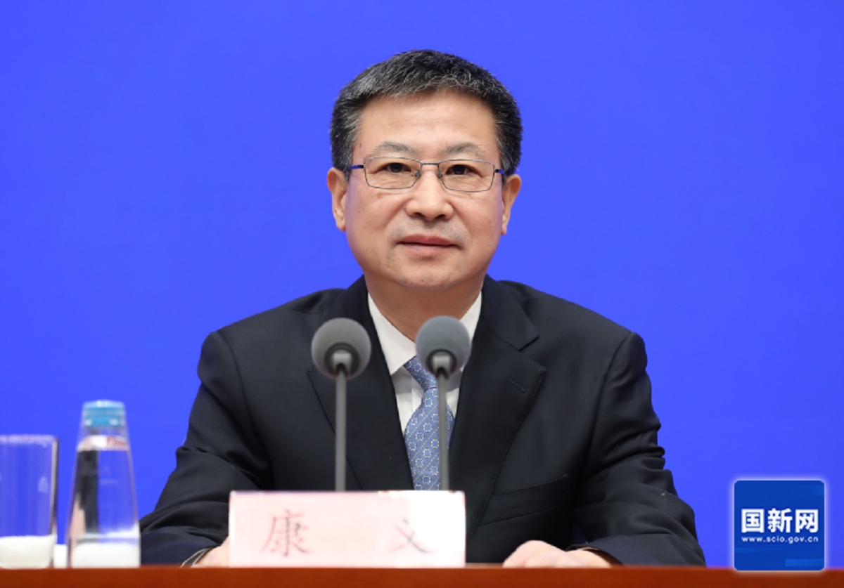 Ông Khang Nghĩa, Cục trưởng Cục Thống kê Quốc gia Trung Quốc. Ảnh: SCIO