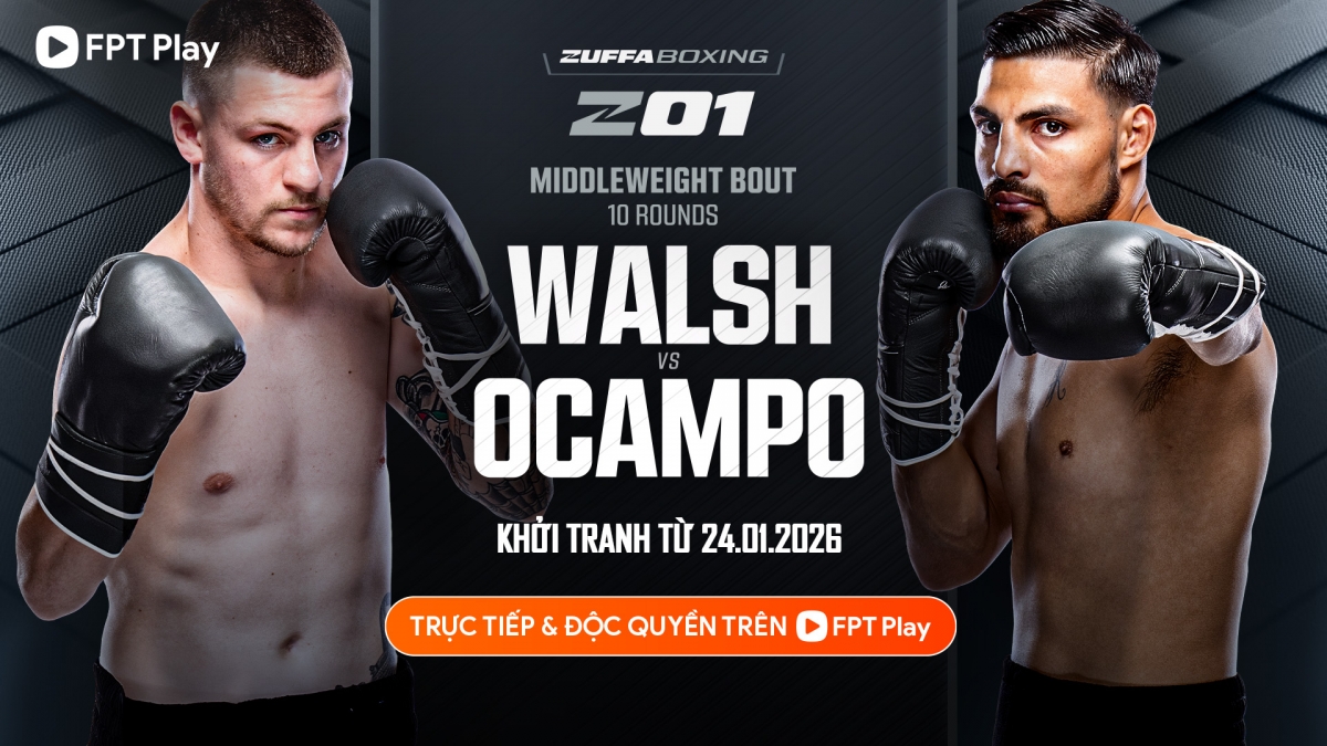 Ngay trong tháng 1, khán giả Việt Nam có thể thưởng thức 6 trận đấu, bao gồm 3 trận Prelims và 3 trận Main Card, trong sự kiện Zuffa Boxing 1 vào ngày 24/1.