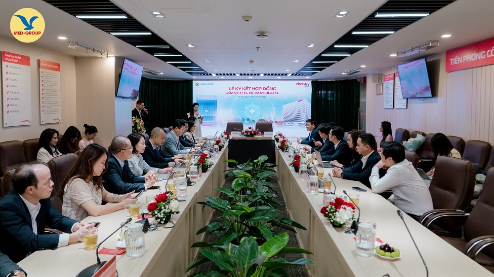 Toàn cảnh Lễ ký kết hợp tác cung cấp dịch vụ Giám sát an toàn thông tin (SOC) giữa MEDLATEC Group và Viettel IDC