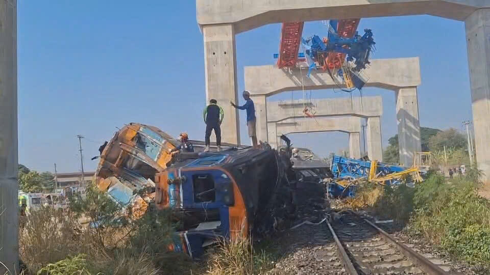 Hiện trường vụ tai nạn sáng 14/1/2026. Ảnh: Thai Enquirer