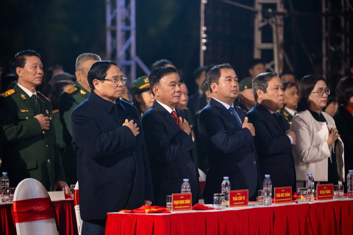 Cùng tham dự tại điểm cầu Hà Nội có ông Trần Cẩm Tú, Thường trực Ban Bí thư (ảnh: Phạm Thắng)