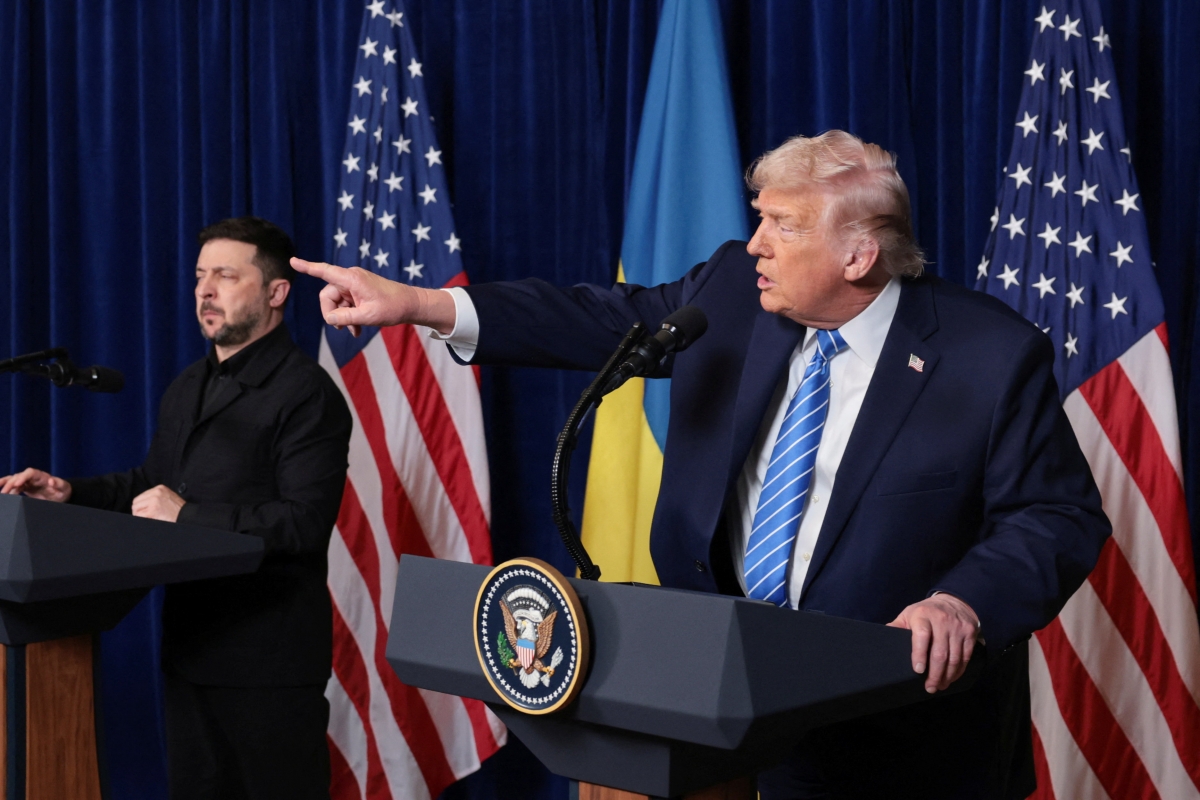 Tổng thống Mỹ Donald Trump và Tổng thống Ukraine Volodymyr Zelensky tại Florida, Mỹ, vào cuối tháng 12/2025. Ảnh: Reuters