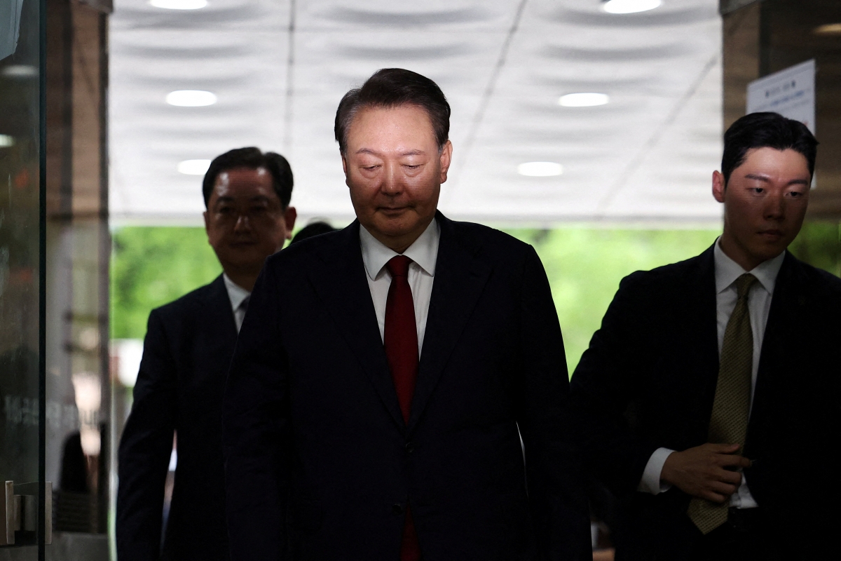 Cựu Tổng thống Hàn Quốc Yoon Suk Yeol tại một phiên tòa ở Seoul hồi tháng 7/2025. Nguồn: Reuters