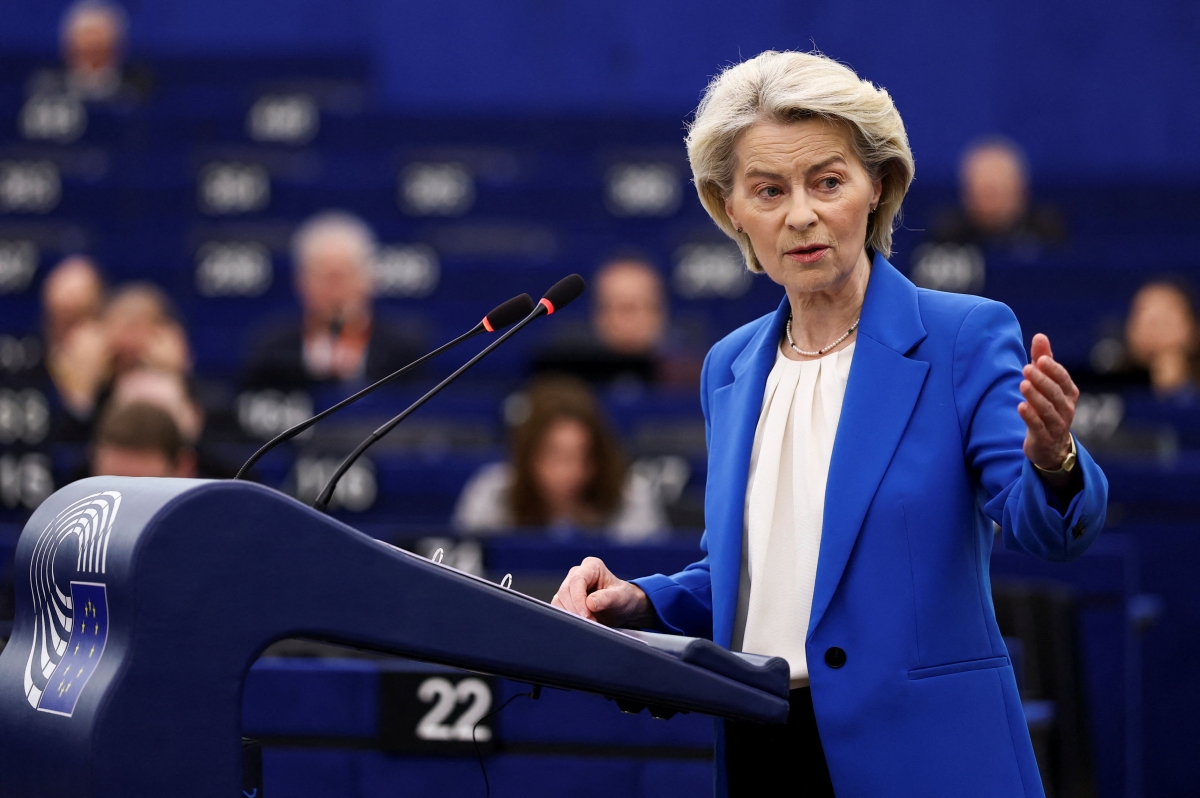 Chủ tịch Ủy ban châu Âu Ursula von der Leyen. Ảnh: Reuters