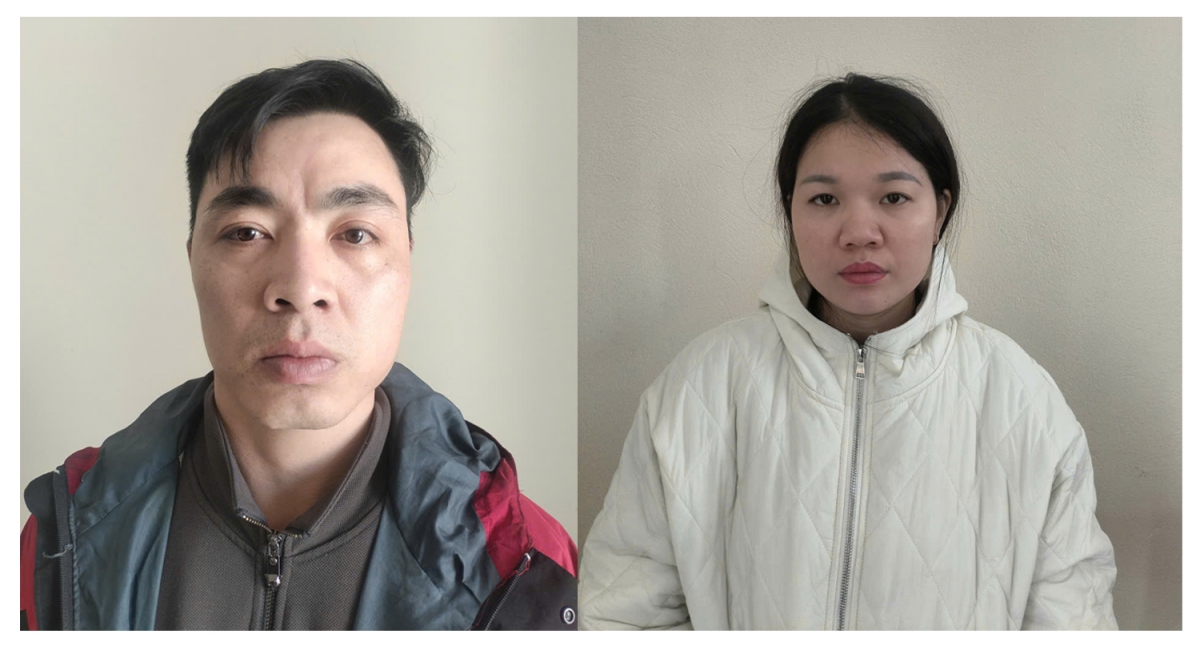 2 đối tượng Ngô Đức Quân và Bùi Thị Linh