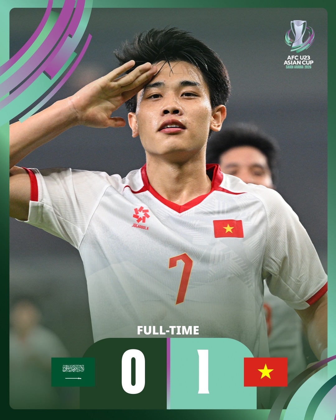 U23 Việt Nam lần đầu tiên trong lịch sử thắng U23 Saudi Arabia.