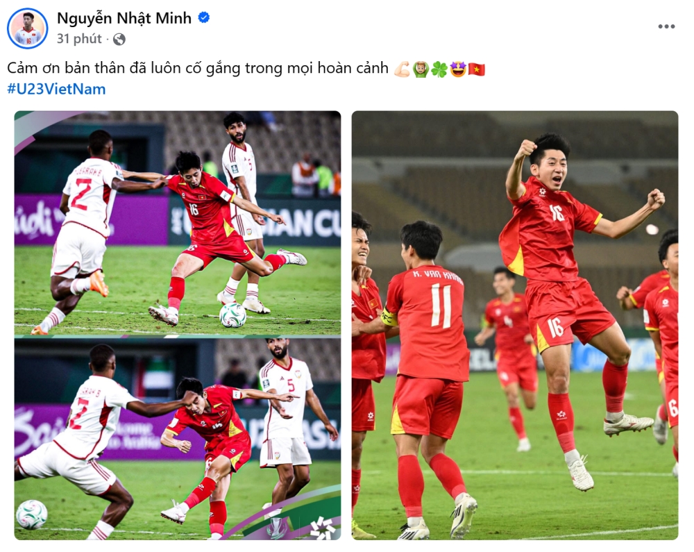 Nhật Minh là trụ cột ở hàng thủ của U23 Việt Nam.