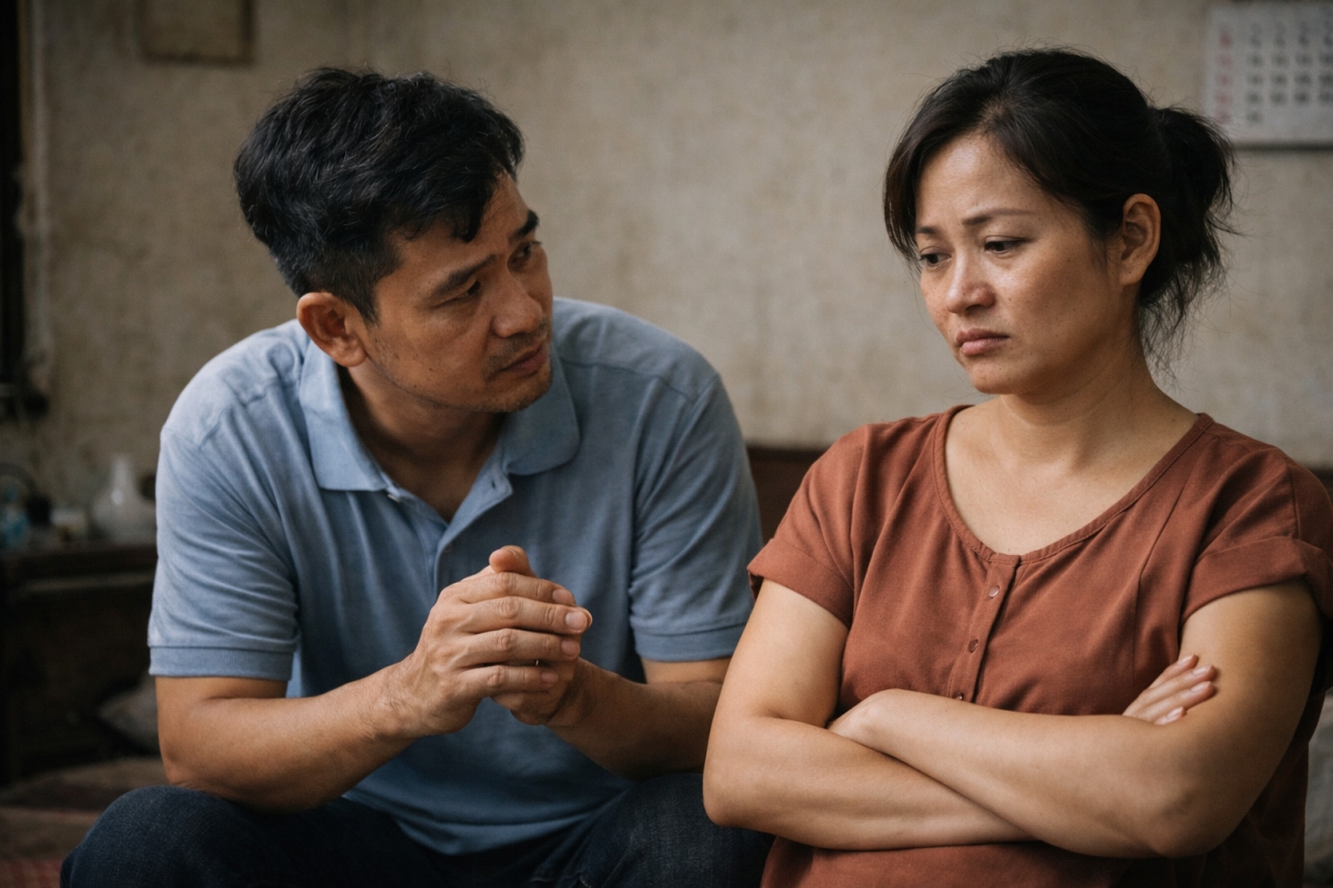 Tôi lo rằng, nếu tôi cho anh một cơ hội, chính tôi và các con sẽ phải học cách thích nghi lại từ đầu (ảnh minh hoạ: AI)