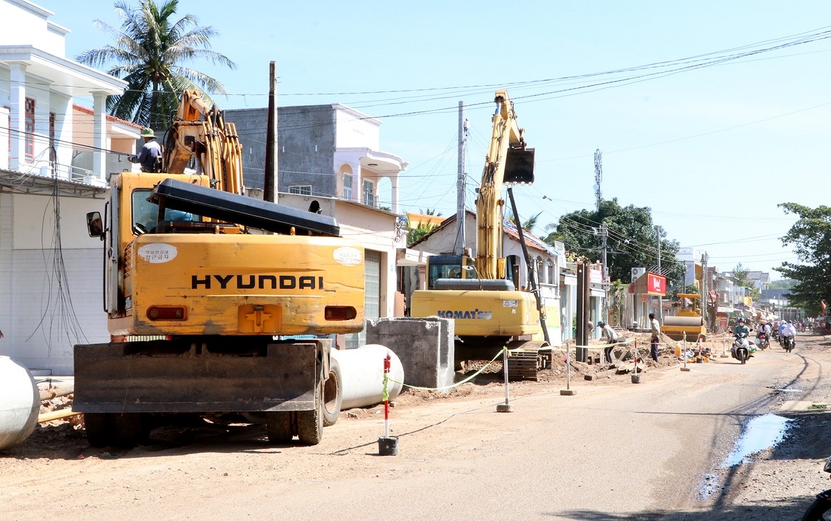 Dự án nâng cấp đường Thủ Khoa Huân. Ảnh: T.T.D