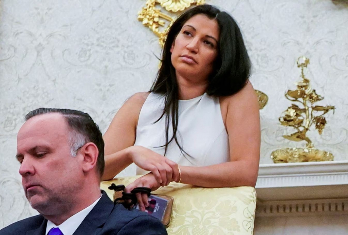 Katie Miller, vợ của Phó Chánh Văn phòng Nhà Trắng Stephen Miller. Ảnh: Reuters