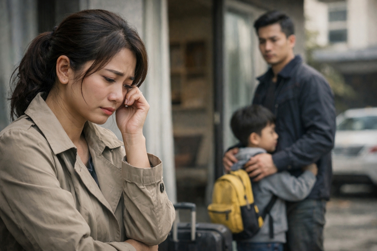 Chồng cũ liên tục dùng sai lầm của tôi để phủ nhận tư cách làm mẹ (ảnh minh hoạ: AI)