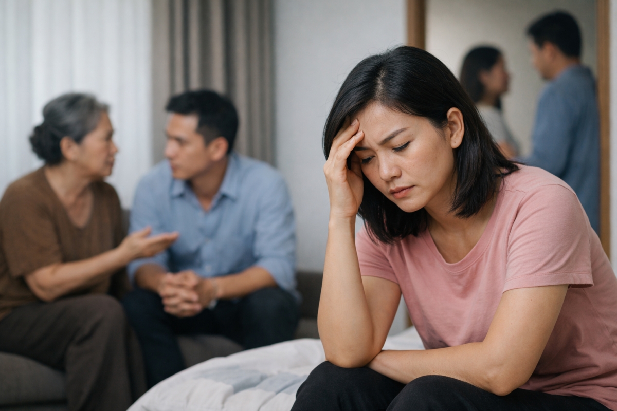 Mẹ chồng nói nếu tôi không tiếp tục đẻ thì cho chồng tôi kiếm con trai ở ngoài, tôi vẫn là vợ chính thức (ảnh minh họa: AI)