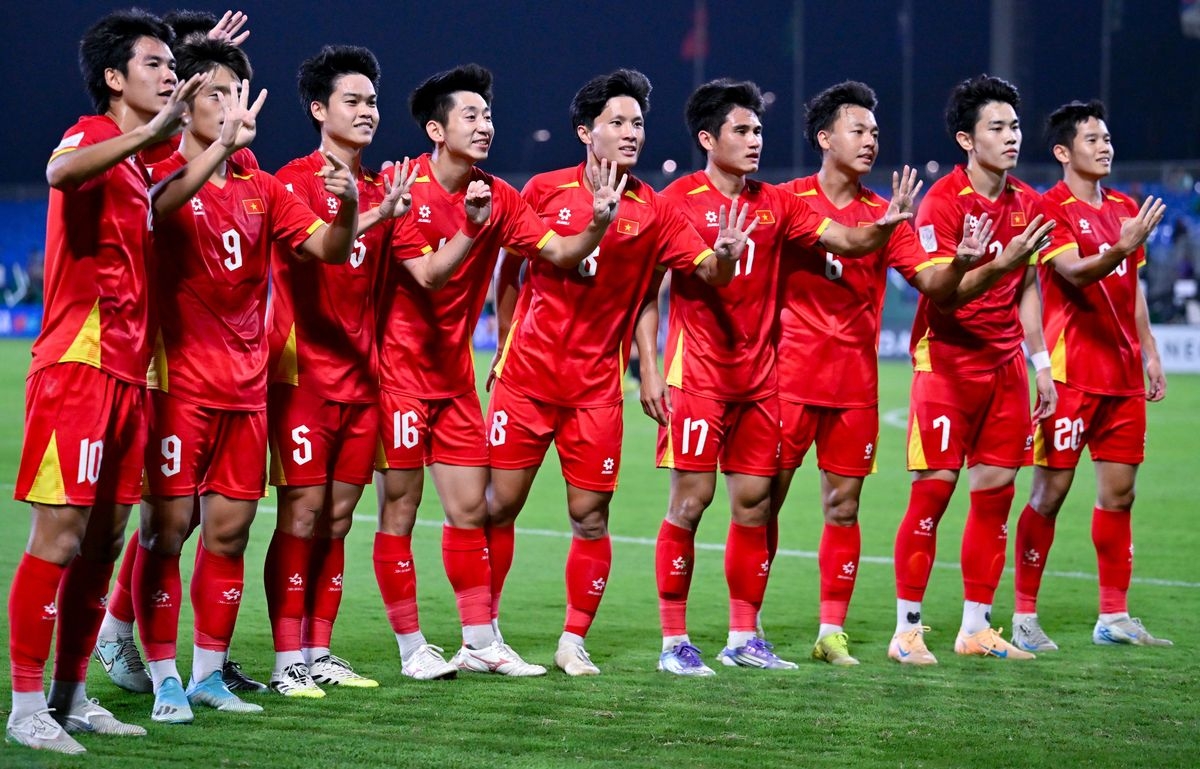 U23 Việt Nam xuất sắc đánh bại U23 Hàn Quốc (Ảnh: AFC).
