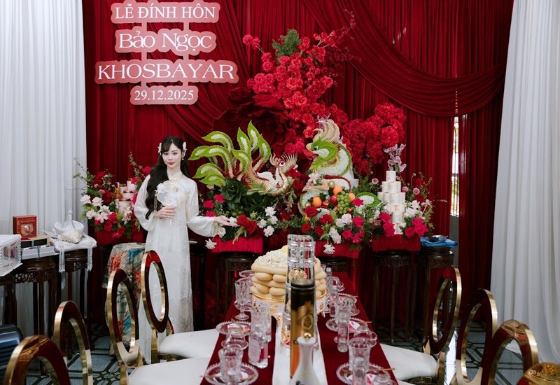 Những tráp lễ nhà trai chuẩn bị 