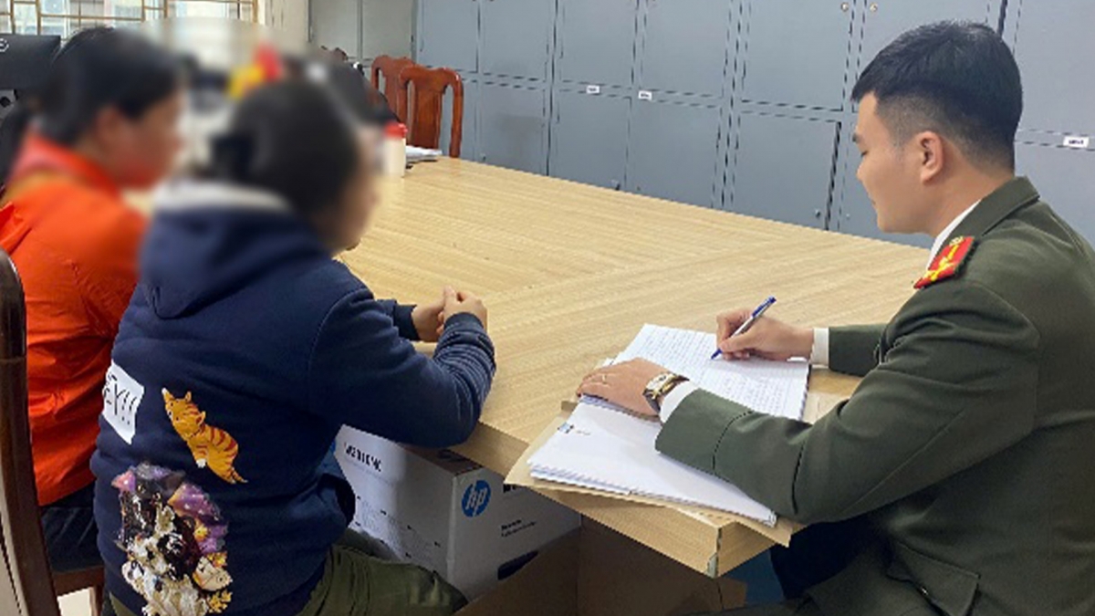 Cơ quan Công an làm việc với trường hợp vi phạm