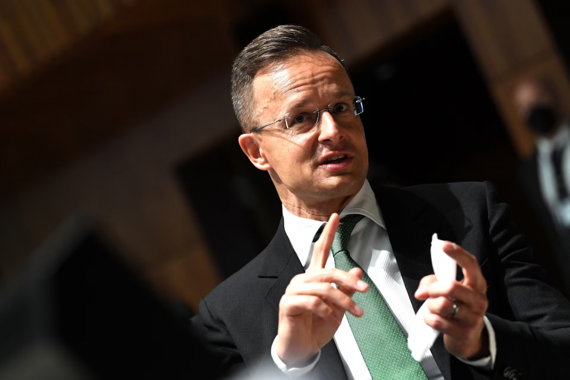 Bộ trưởng Ngoại giao và Thương mại Hungary Peter Szijjarto: Ảnh: Reuters
