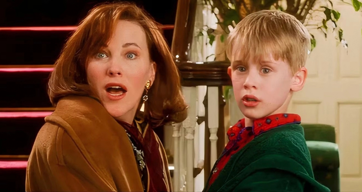Catherine O'Hara và Macaulay Culkin trong "Ở nhà một mình"