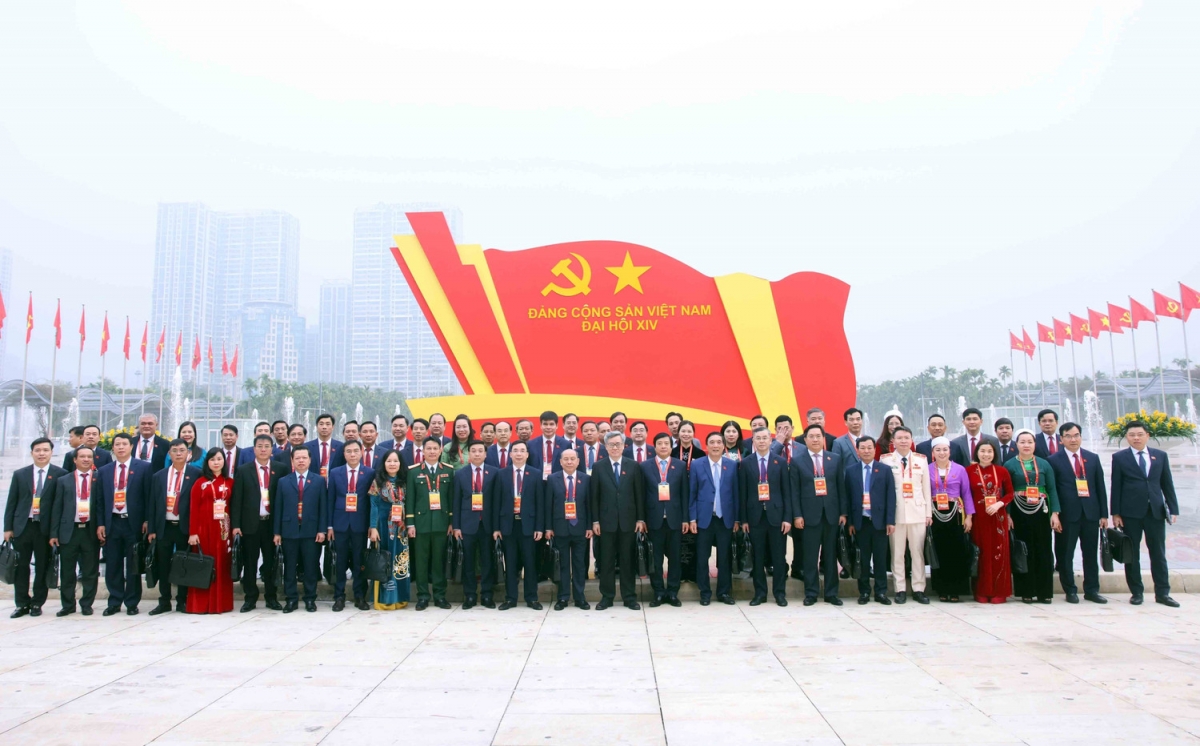 Các đại biểu chụp ảnh chung tại Đại hội. Ảnh: TTXVN