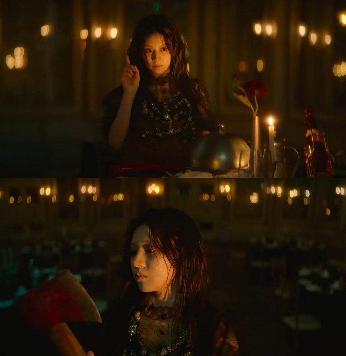 Nhân cách Do Ra Mi – phần cảm xúc mạnh mẽ, thẳng thắn được sinh ra như cơ chế tự vệ của Cha Mu Hee. (Ảnh: Netflix)